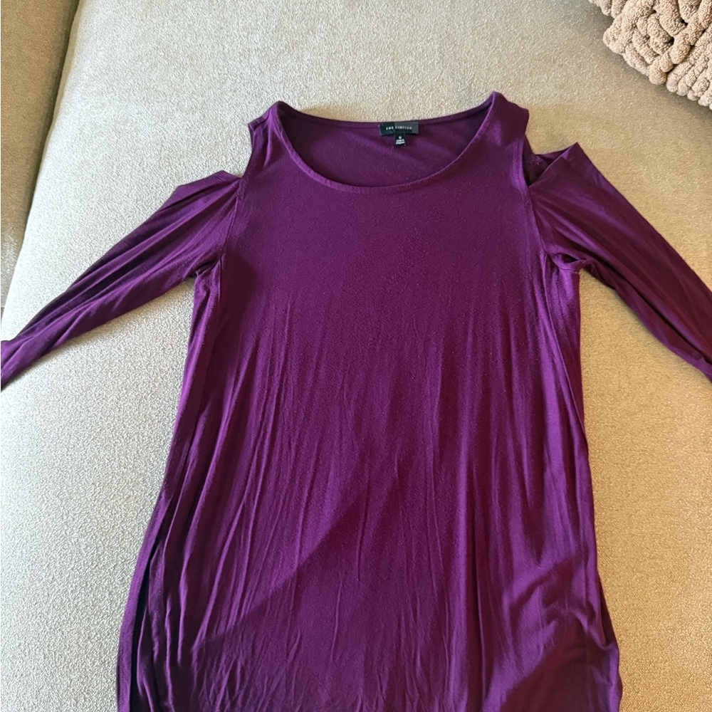 The Limited Purple Cold Shoulder Tunic